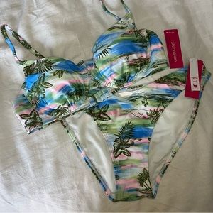 NWT palm tree bikini